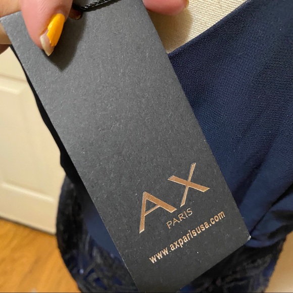 AX Paris Women Chiffon & Sequin V-Neck Mini Dress - Picture 13 of 16